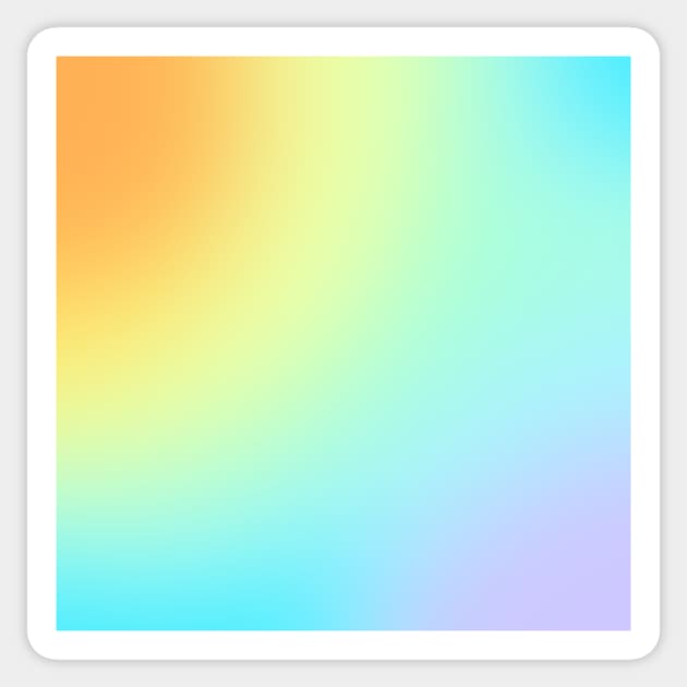 Unique Pastel Rainbow Gradient Sticker by KelseyLovelle